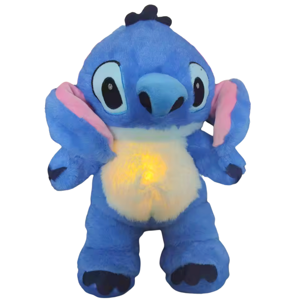 Blue Stitch-Inspired Breathing Plush Toy
