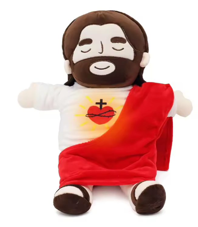 Breathing Jesus Plush Toy